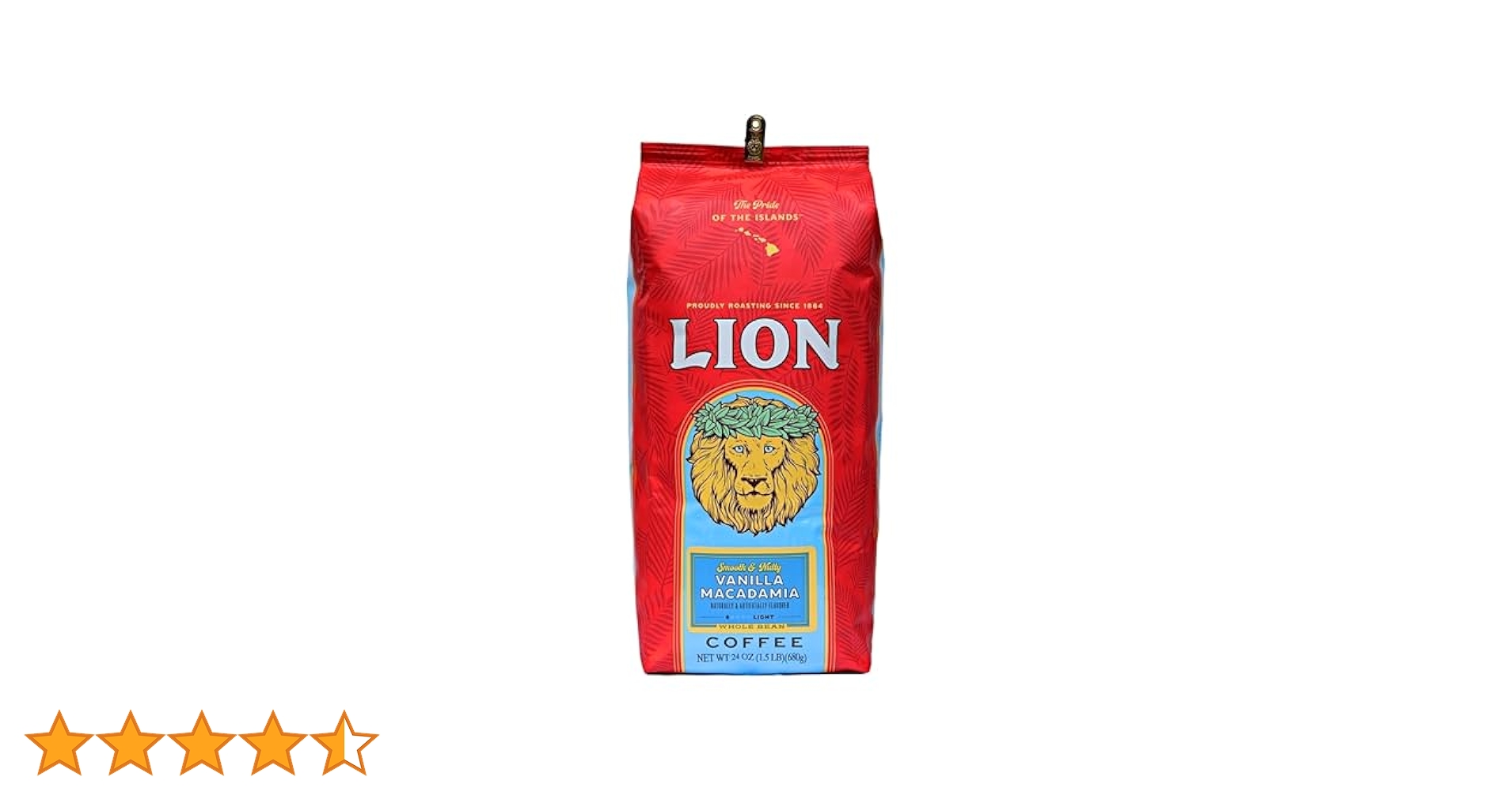 超ビッグLIONライオンコーヒー・バニマカ24oz(680g)×8袋 中抽き 超ビッグLIONライオンコーヒー・バニマカ24oz(680g)×4袋 中抽き